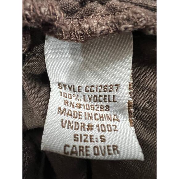 VINTAGE HAVANA WOMENS SIZE SMALL TENCEL ANIMAL PRINT CARGO CASUAL PANTS BROWN - Picture 11 of 14